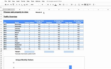 spreadsheets website.